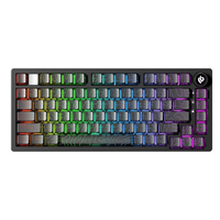 Clavier mécanique RGB AULA LEOBOG HI75 C PRO Tri-mode, structure en aluminium avec joint, 75 touches, clavier de jeu ergonomique sans fil