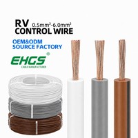 Fil de raccordement RV de 0,75 mm², conducteur en cuivre flexible, isolé en PVC, pour armoire de commande et boîte de jonction