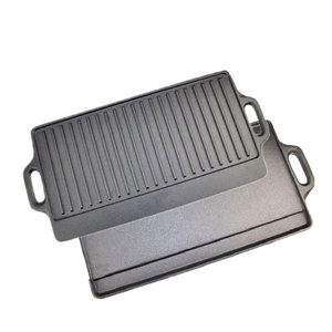 Poêle de <span class=keywords><strong>Barbecue</strong></span> en <span class=keywords><strong>fonte</strong></span>, <span class=keywords><strong>plaque</strong></span> de cuisson d'extérieur, ustensile de cuisine pour Camping en plein air - Product Image 1