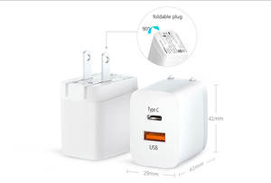 للبيع بالجملة من المصنع OEM ODM 20W 1 USB 1 Type-C PD3.0 شاحن بطارية جدار سريع ملحقات الهاتف لمحول طاقة Anker Dell ASUS - Product Image 3