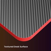Escritorio para Juegos en Forma de L, Color Negro, GMD18-2, con Iluminación RGB, Mesa para Computadora con Soporte Elevador para 3 Monitores de PC, para Gamers y Esports en Casa