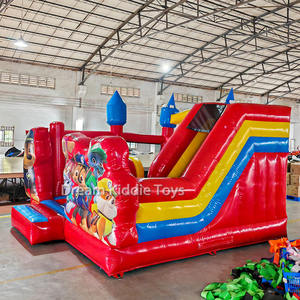 Gioco gonfiabile all'aperto gonfiabile castello zampa gonfiabile buttafuori Combo pattuglie cartone animato gonfiabile casa di rimbalzo con scivolo per bambini - Product Image 3