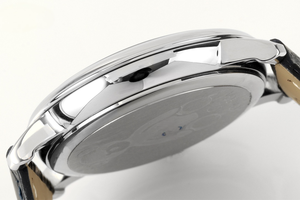 Montre mécanique de luxe pour homme en acier inoxydable avec cadran à phases lunaires, boîtier de 40 mm, étanche à 10 bars, double affichage, fermoir pliant - Product Image 5