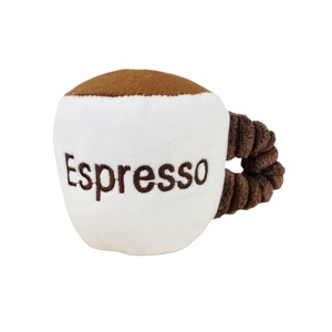 Özel peluş köpek oyuncak kahve fincanı kek çörek tasarım ker ker ile - Product Image 4