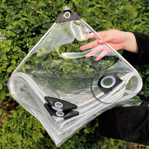 0.35mm/0.55m Transparent PVC Tissu Imperméable Bâche Balcon Voiture Patio Pare-Pluie Extérieur <span class=keywords><strong>Pergola</strong></span> <span class=keywords><strong>Toile</strong></span> Transparente Bâche - Product Image 6