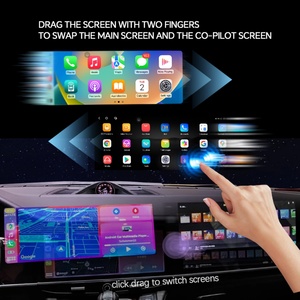 Radio de Coche con Pantalla Doble para Mercedes Benz Clase A CLA GLA X156 2013-2018, Reproductor Multimedia Actualizado, Carplay, Navegación, Unidad Principal, GPS - Product Image 3