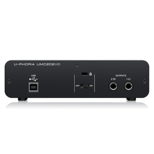 Carte son Behringer U-Phoria UMC202HD Interface audio USB avec 2 préamplis Midas et alimentation fantôme 48V Équipement sonore de studio - Product Image 4