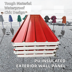 <span class=keywords><strong>Isolation</strong></span> <span class=keywords><strong>extérieure</strong></span>, mur extérieur, aluminium, <span class=keywords><strong>polyuréthane</strong></span>, panneau de toiture de maison préfabriquée moderne, panneau PU - Product Image 2