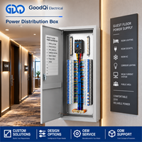 Boîtier de distribution électrique métallique basse tension, panneau de distribution électrique personnalisé IP40, serrure hybride pour usage industriel et commercial