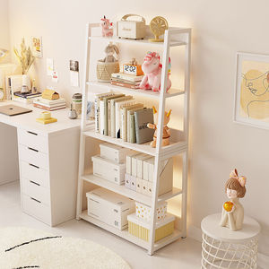 Youhui Bookshelf Display <b>Shelf</b> 5 Tier White Storage Unit For Bedroom Living Room <b>Modern</b> Minimalist Design - Product Image 1