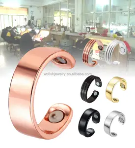 Cincin Terapi Magnetis Drainase Limfatik, Cincin Magnet, Alat Kontrol Gula Darah, Cincin Magnet Tembaga dengan Drainase Limfatik, Cincin Terapi Magnetis Dapat Disesuaikan