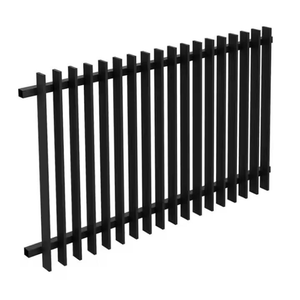 Clôture de jardin en aluminium noir gaufré, style européen, nouveau design - Product Image 1