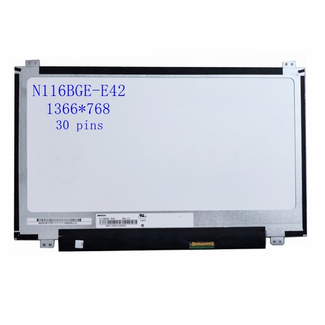 11.6" Edp 30 Pins 1366*768 N116BGE-E42 Fit N116BGE-EB2 N116BGE-E32 B116XTN02.1 Laptop Lcd Screen Panel