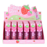 Gloss à lèvres brillant rose au design mignon, longue tenue, hydratant, végan, pour un usage quotidien, maquillage des lèvres, beauté