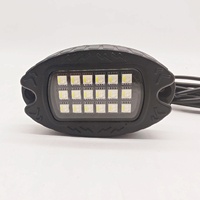 Kit de lumières de roche LED RGBW en alliage Offres Spéciales avec télécommande APP/RF, boîtier en aluminium multicolore Underglow Lights étanche 12V