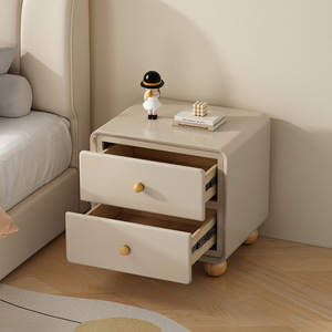 Offres à Durée Limitée : Table de <span class=keywords><strong>Chevet</strong></span> <span class=keywords><strong>Scandinave</strong></span> en Bois Massif Écologique avec 2 Tiroirs – Zéro Déchet - Product Image 2