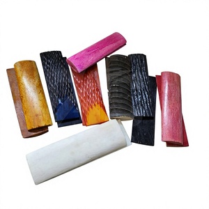 Empuñaduras de cuchillo rectangulares talladas con incrustaciones de hueso, ecológicas, de alta calidad, tamaño personalizado, escamas planas, hechas a mano por HAND MADE CRAFT - Product Image 3