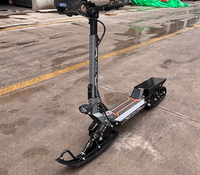 Scooter électrique DIY, motoneige électrique pour adultes, luge pliable + chenilles, scooters à neige pour la conduite en extérieur
