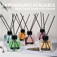 Diffuseur à Bâtonnets 120ml en Promotion, Parfum d'Intérieur, Bouteille en Verre, Huile Essentielle Cannelle Orange, Aromathérapie sans Flamme