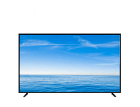 Téléviseur LED intelligent 4K UHD DVT 100 pouces, noir, cadre standard OEM, certifié Rohs CE FCC, écran large, adapté à l'utilisation en hôtel
