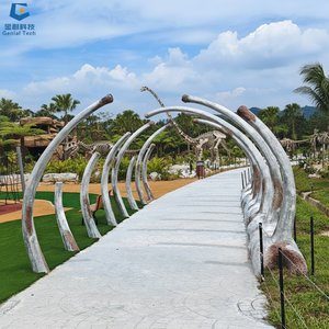 SGAD036 parc à thème de dinosaures animatroniques en plein air canal de squelette de dinosaure artificiel pour prendre des photos - Product Image 1