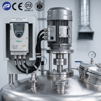Cuve de mélange homogénéisante électrique en acier inoxydable, capacité 1000L (1/3/5 KW), moteur sans balais, chauffage 220V/380V