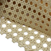 Tissu en rotin synthétique tressé à gros trous de 10,5 mm pour porte de placard, maille décorative – Approvisionnement direct usine pour l'export.