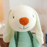 2025 dessin animé mignon longue oreille lapin en peluche jouet Animation Figure mignon doux lapin en peluche Mini animaux jouets