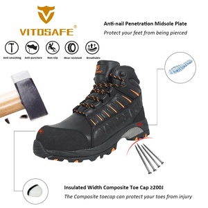Chaussures de sécurité pour le travail, <span class=keywords><strong>bottes</strong></span> de sport anti-statiques, anti-écrasement, mi-hautes, pour l'<span class=keywords><strong>hiver</strong></span>, nouvelle conception, résistantes à l'huile, pour l'exploitation minière - Product Image 3