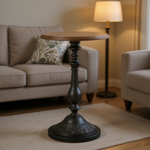 Tavolino in Legno di Abete Massiccio 40x64 cm Marrone, Artigianale, Stile Rustico Antico per Soggiorno - Product Image 2