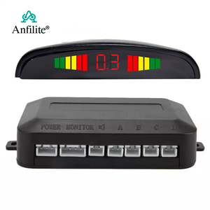 Bộ cảm biến đỗ xe ô tô LED/LCD/<span class=keywords><strong>buzzer</strong></span> 4 phẳng hiển thị ngược Bộ cảm biến đỗ xe 16mm 12V Hệ thống giám sát Radar dự phòng - Product Image 1