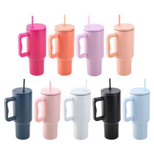 แก้วกาแฟแบบมีหูจับ สแตนเลสสตีล เก็บความร้อน-เย็น ขนาด 40 ออนซ์ รุ่น H1.0 H2.0 สำหรับเดินทาง พิมพ์โลโก้ได้ตามต้องการ - Product Image 2