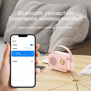 P33 Retro Altavoz Vintage Reproductor de música portátil Estilo retro Clásico Vintage Radio Mini Retro Vintage Radio Bluetooh Altavoz - Product Image 4