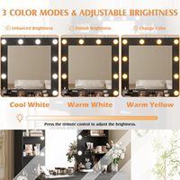 Table de toilette MDF personnalisée OEM avec miroir LED et tabouret de maquillage – Mobilier de chambre moderne – Vente en gros directe usine