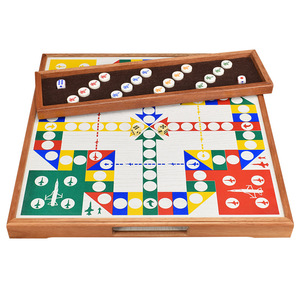 Juego de Ludo Clásico de Madera, Tablero de <span class=keywords><strong>Ajedrez</strong></span> Volador de Gran Tamaño con Dados y Piezas, para Reuniones Familiares e Ideas de Regalo - Product Image 4