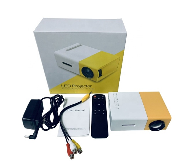 YG300 Portable Mini Movie Projector Suitable for Outdoor Camping/ Drive-in/ Home Theater Projectors With 30000 Hours Long Life