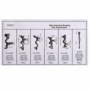 54Pcs Universal Automotive Wire Harness <b>Clips</b> Nylon Body Fixing <b>Clips</b> For <b>Car</b> Repair And Replacement - Product Image 2