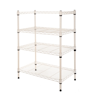 Étagère de rangement en fil métallique blanc à 5 niveaux, durable, pour cuisine, garage, garde-manger, bureau, maison, moderne et réglable - Product Image 4