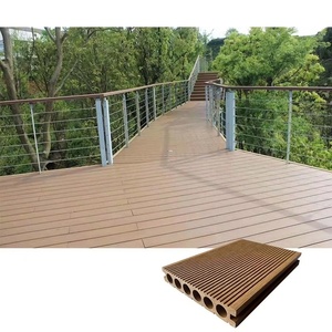 Planches de terrasse en composite acier à grain de bois brossé, antidérapantes, imperméables, durables, design moderne fluorescent, garantie 5 ans - Product Image 4