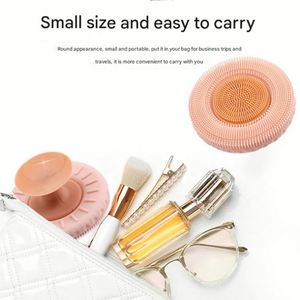 New Design BPA-Free Soft Silicone Facial Scrubber Body Wash Brush Bathroom Shower Exfoliation Tool for <b>Bath</b> Toilet Supplies - Product Image 3