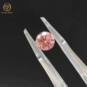 Diamantes Cultivados en Laboratorio con Certificación IGI, Color Rosa Intenso Vívido, Corte Brillante Redondo, HPHT CVD VVS VS, 1CT~5CT, para Joyería - Product Image 1