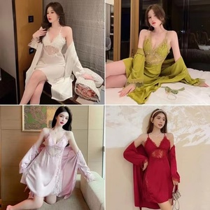 Women's Ice Silk Suspender Vest Low Priced Summer Sexy Lingerie With Water Ripple Pattern Strap Chest and Sleeveless Design - Product Image 3