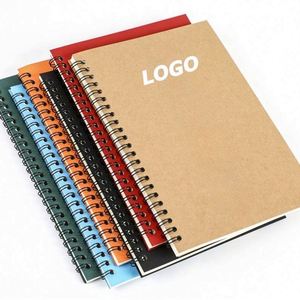 Cuaderno Espiral A5 Personalizado y Diario de Negocios B6, Cuaderno de Ejercicios de Papel Kraft Grueso con Impresión de Logotipo para Regalos Promocionales - Product Image 1