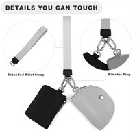 Sac à dos multifonctionnel et tendance pour femmes en peluche, en polyester/nylon, avec mini-portefeuille pour cartes bancaires