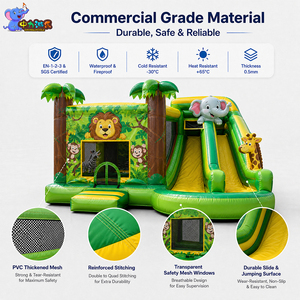 <span class=keywords><strong>Castillo</strong></span> Inflable con Tobogán para Niños, <span class=keywords><strong>Castillo</strong></span> <span class=keywords><strong>Hinchable</strong></span> Comercial para Fiestas al Aire Libre - Product Image 3