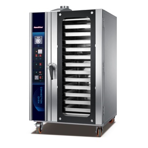 Horno rotativo de 16 bandejas, máquina de fabricación de pan de panadería comercial giratoria grande eléctrica a Gas, horno de estante rotativo de convección Industrial - Product Image 4