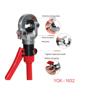YQK-1632 Manual Hydraulic <strong>Pipe</strong> Crimping Tool Kit 8T PEX Plumbing Pressing Plier TH U SV Die Poly Tube Connection Swaging Device - Product Image 3