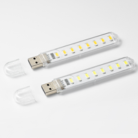 Usine pas cher prix USB veilleuse 3 et 8 LED avec port pour ordinateur portable Notebook PC et Powerbank