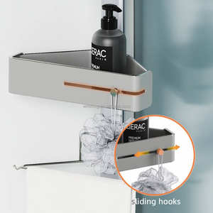 WIREKING Étagère de Douche d'Angle 5-en-1 à Fixation sans Perçage, Organisateur de Salle de Bain Autoportant - Product Image 5