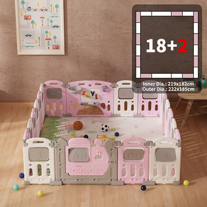 Parque de juegos <span class=keywords><strong>para</strong></span> bebés y niños pequeños, centro de actividades multifunción de 18+2 paneles con tobogán y piscina de bolas, uso comercial, <span class=keywords><strong>corral</strong></span> de juegos <span class=keywords><strong>para</strong></span> bebés - Product Image 1